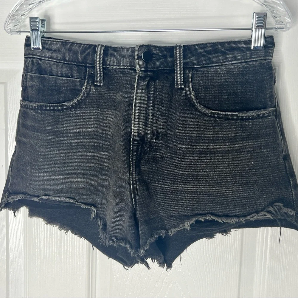 Alexander Wang Bite Grey Aged Shorts Sz 25